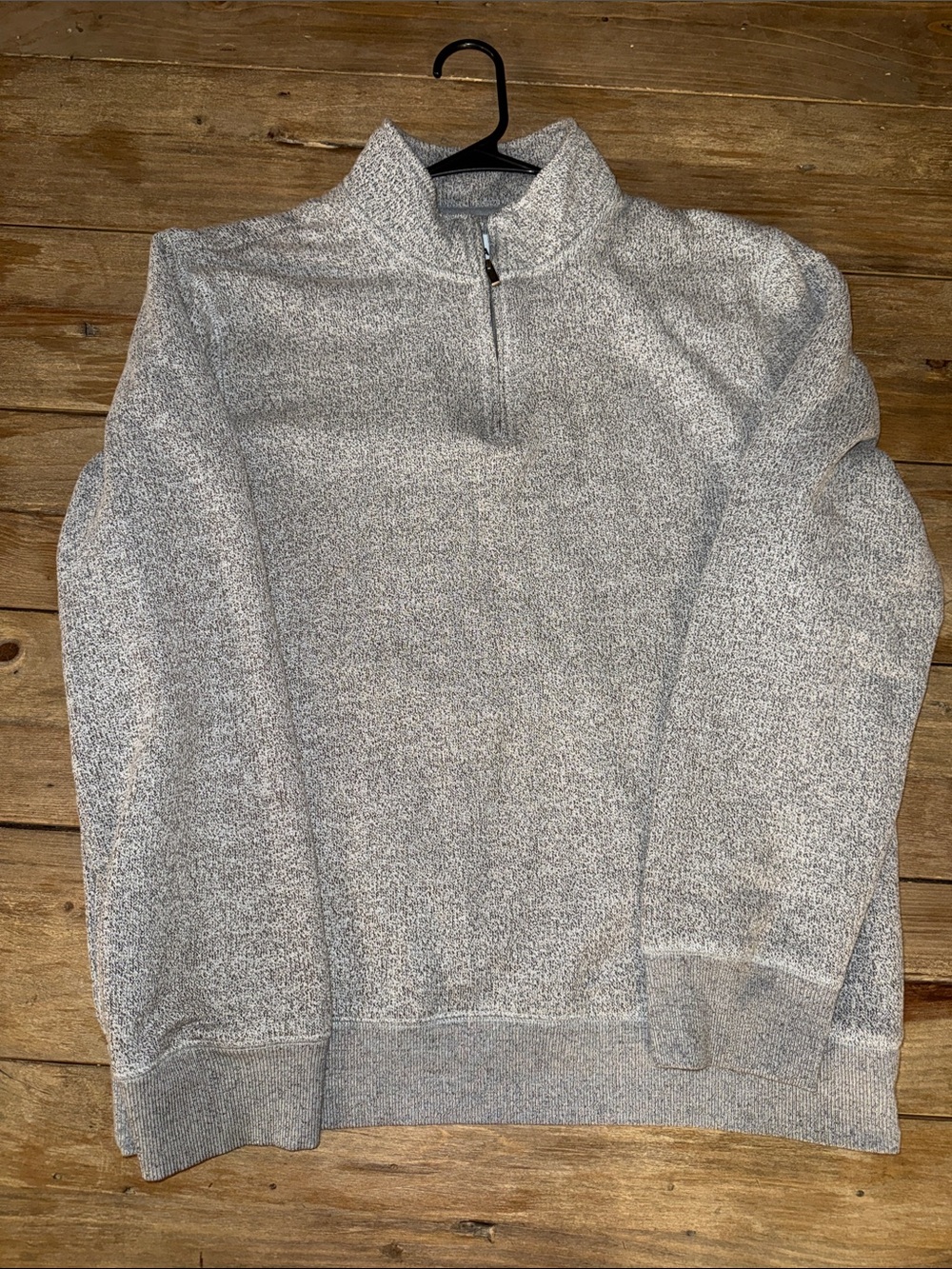 Sonoma Men's Heather Gray Half-Zip Sweater